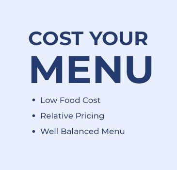 cost your menu